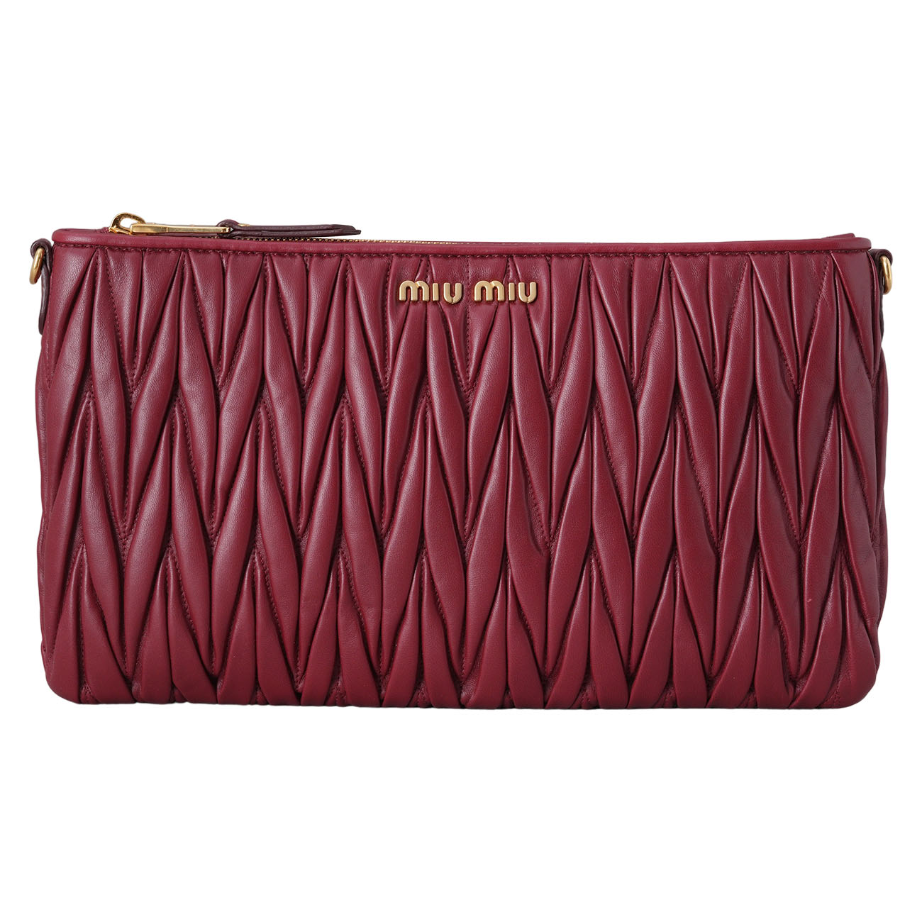 MIU MIU(USED)미우미우 5BF354 마틀라세 퀼칭 체인 클러치백